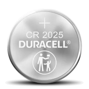 Duracell CR 2025 Lithium Coin Battery with Bitter Coating