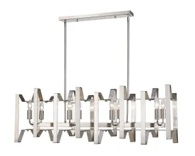 Eight Light Island/Billiard from the Marsala Collection in Brushed Nickel Finish by Z-Lite