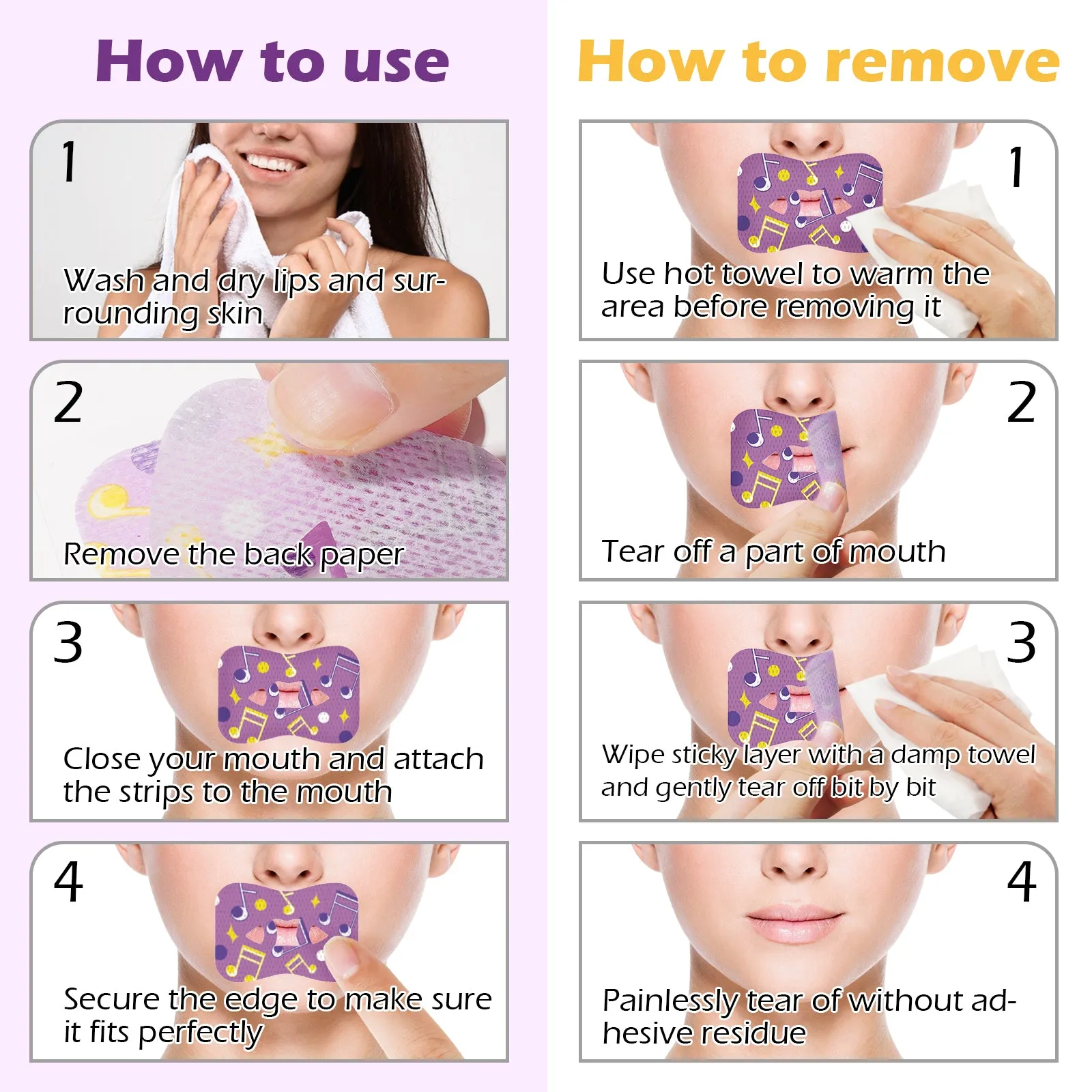 Elaimei Kids Sleep Strips, Nasal Breathing Support