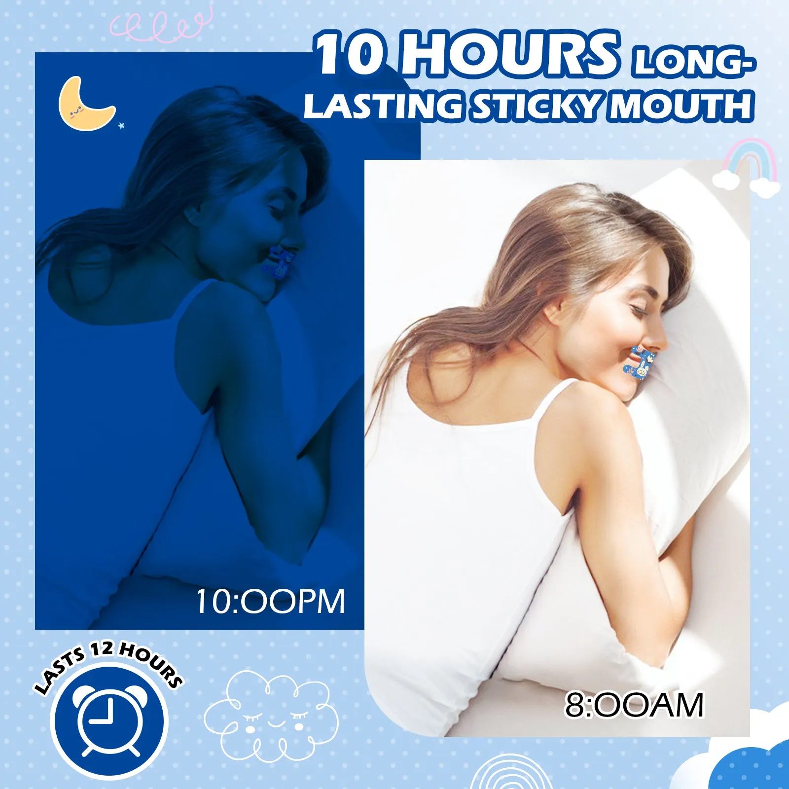 Elaimei Kids Sleep Strips, Nasal Breathing Support