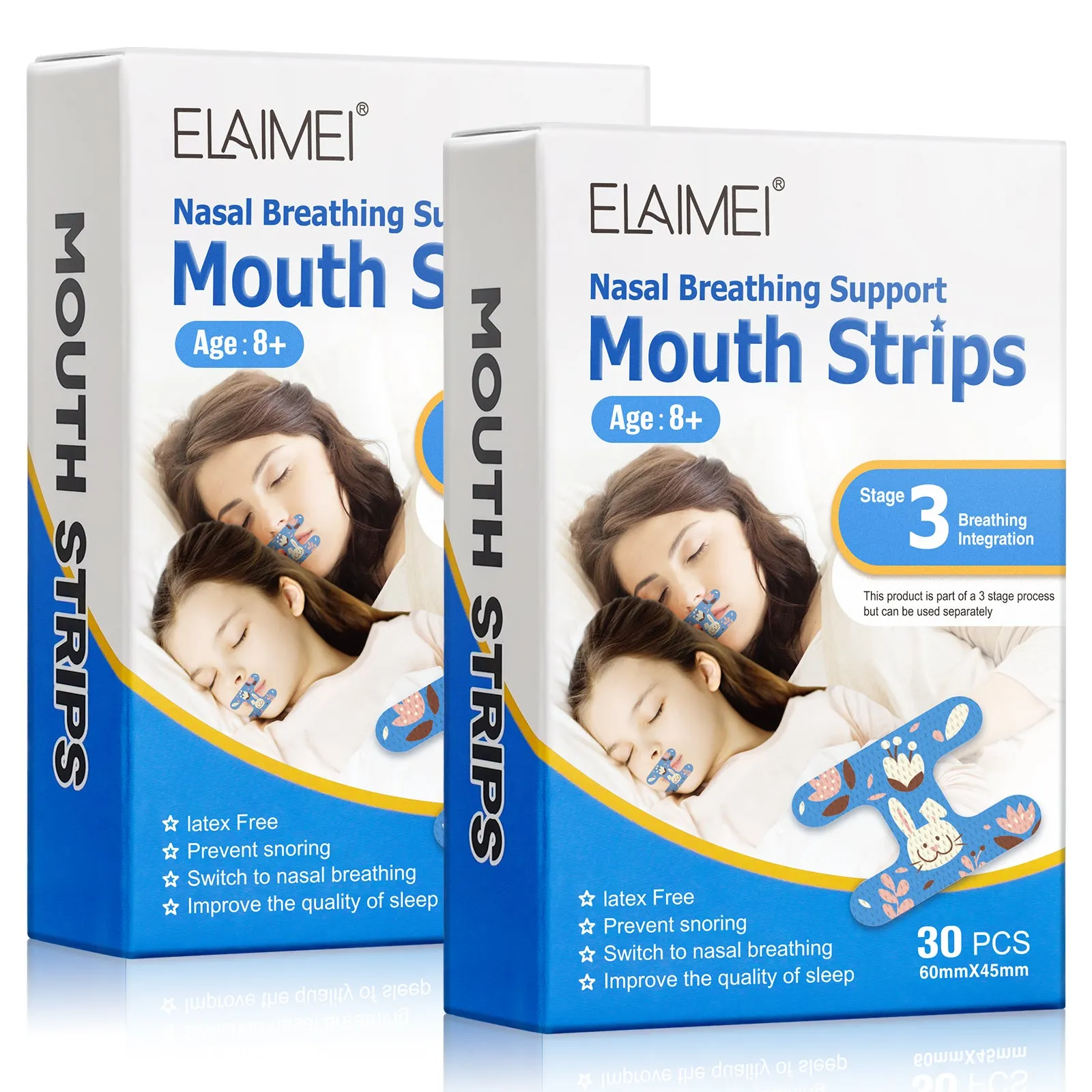 Elaimei Kids Sleep Strips, Nasal Breathing Support
