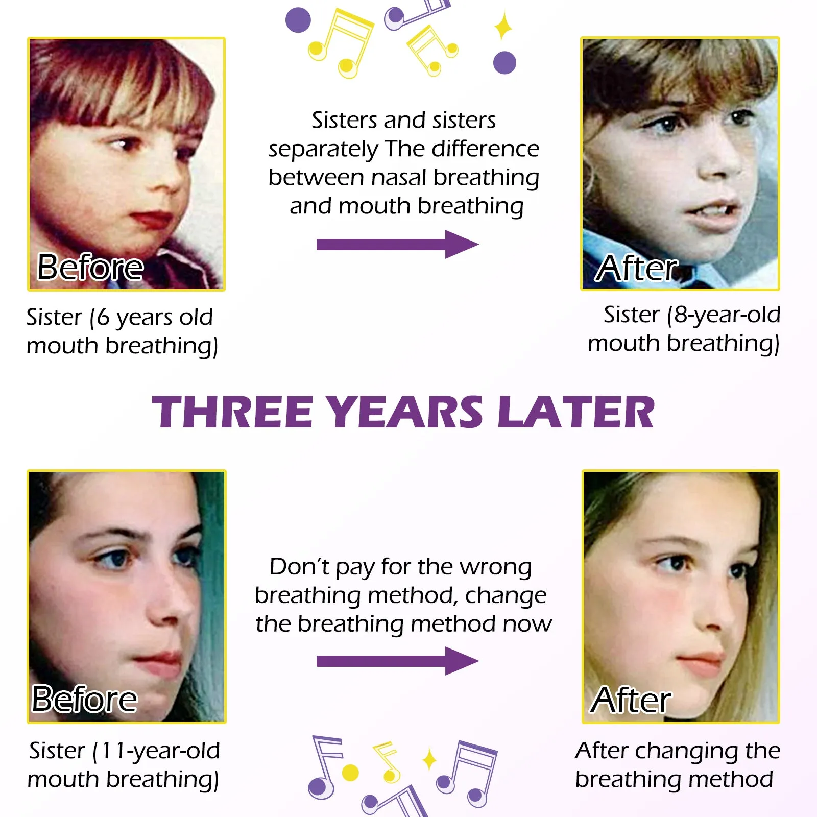 Elaimei Kids Sleep Strips, Nasal Breathing Support