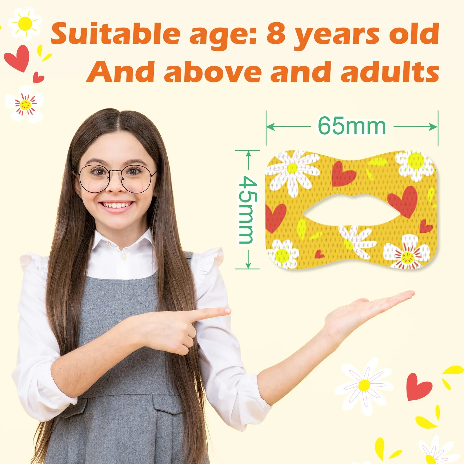 Elaimei Kids Sleep Strips, Nasal Breathing Support