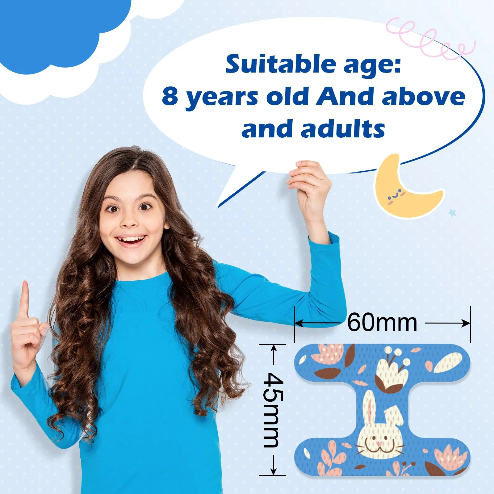Elaimei Kids Sleep Strips, Nasal Breathing Support