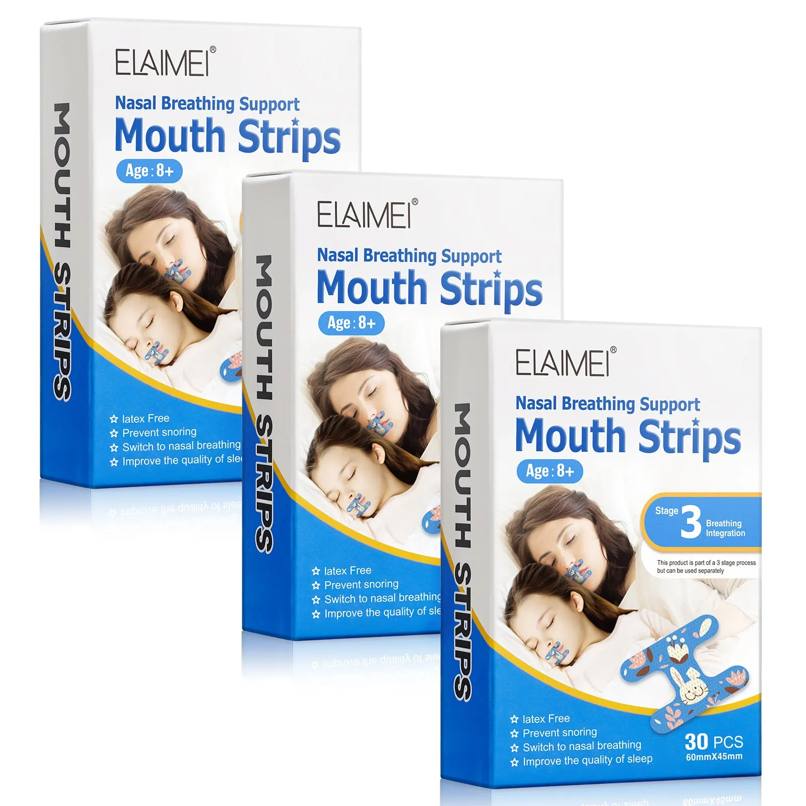 Elaimei Kids Sleep Strips, Nasal Breathing Support