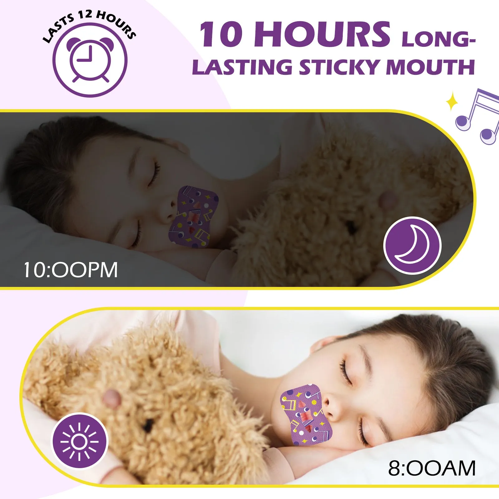 Elaimei Kids Sleep Strips, Nasal Breathing Support
