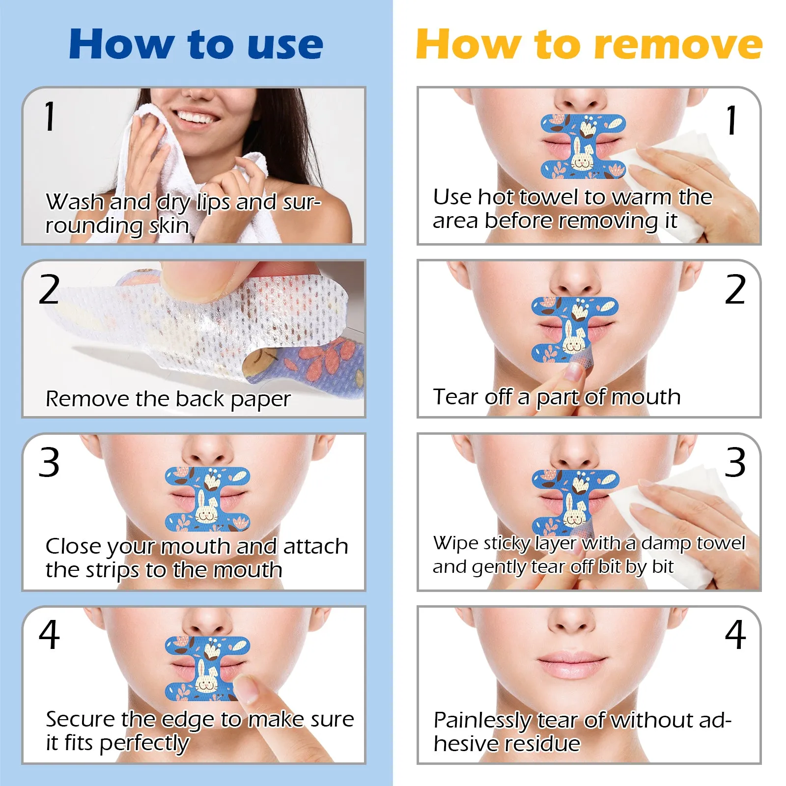 Elaimei Kids Sleep Strips, Nasal Breathing Support