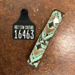 Embossed Leather Apple Watch Band - Large #16463