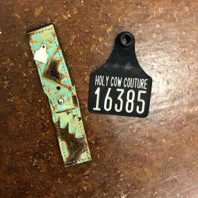 Embossed Leather Apple Watch Band - Small #16385