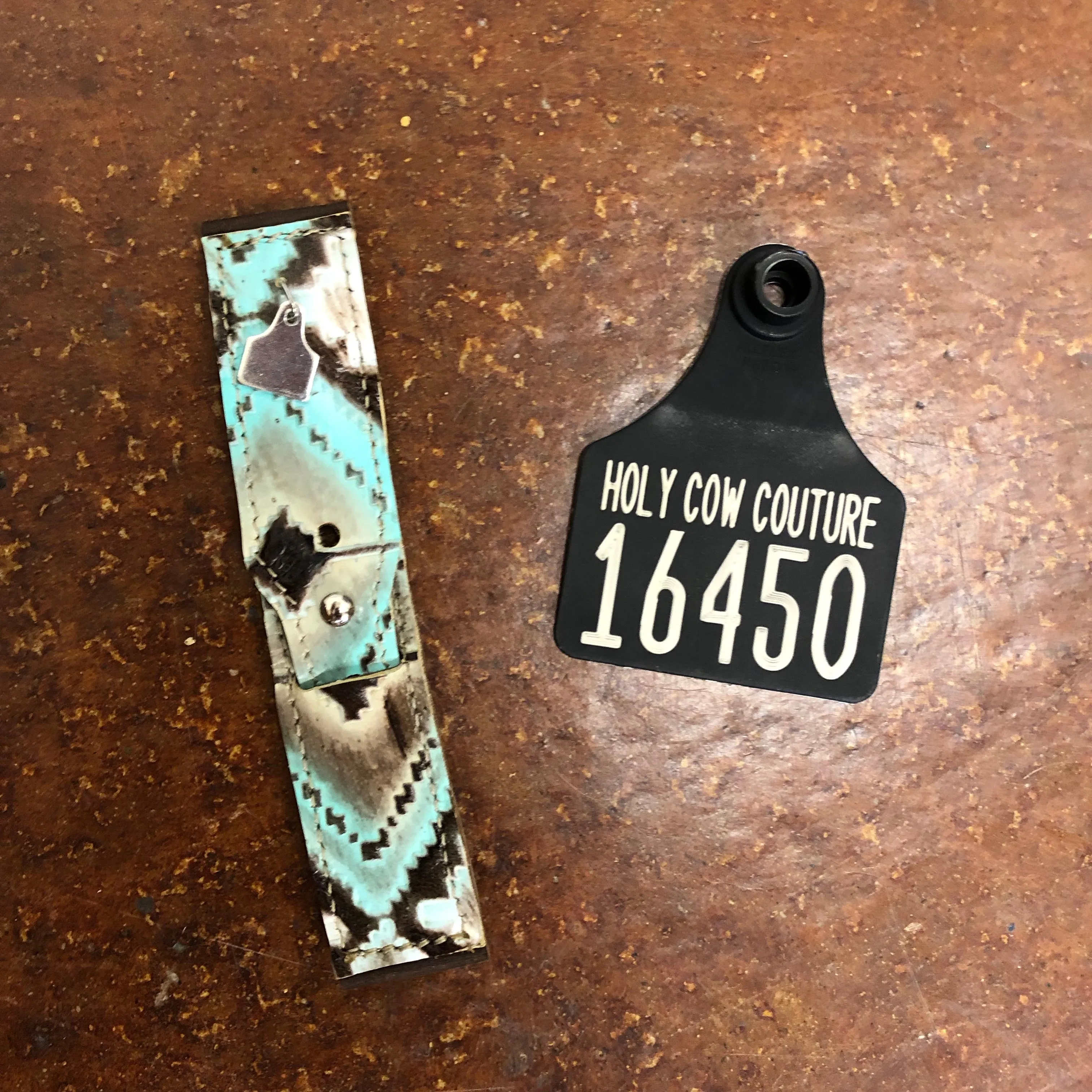 Embossed Leather Apple Watch Band - Small #16450