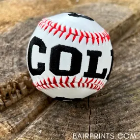 Embroidered Baseball or Softball
