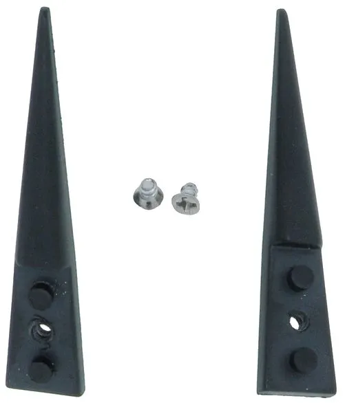 Excelta 162A-RT Neverust® Stainless Steel Tweezers with Finger Grips & Replaceable Straight, Pointed 0.020" Wide PEEK Tips