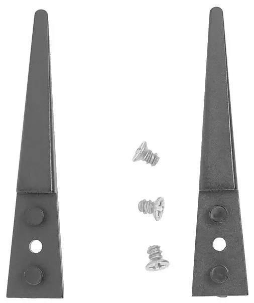 Excelta 179DN-RT ESD-Safe Reverse Action Neverust® Stainless Steel Tweezers with Replaceable Straight, Pointed 0.080" Wide Copolymer Tips