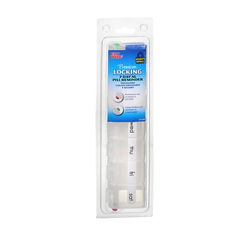 Ezy-Dose Premium Locking 7-Day Pill Reminder Extra Large 1 each By Ezy Dose