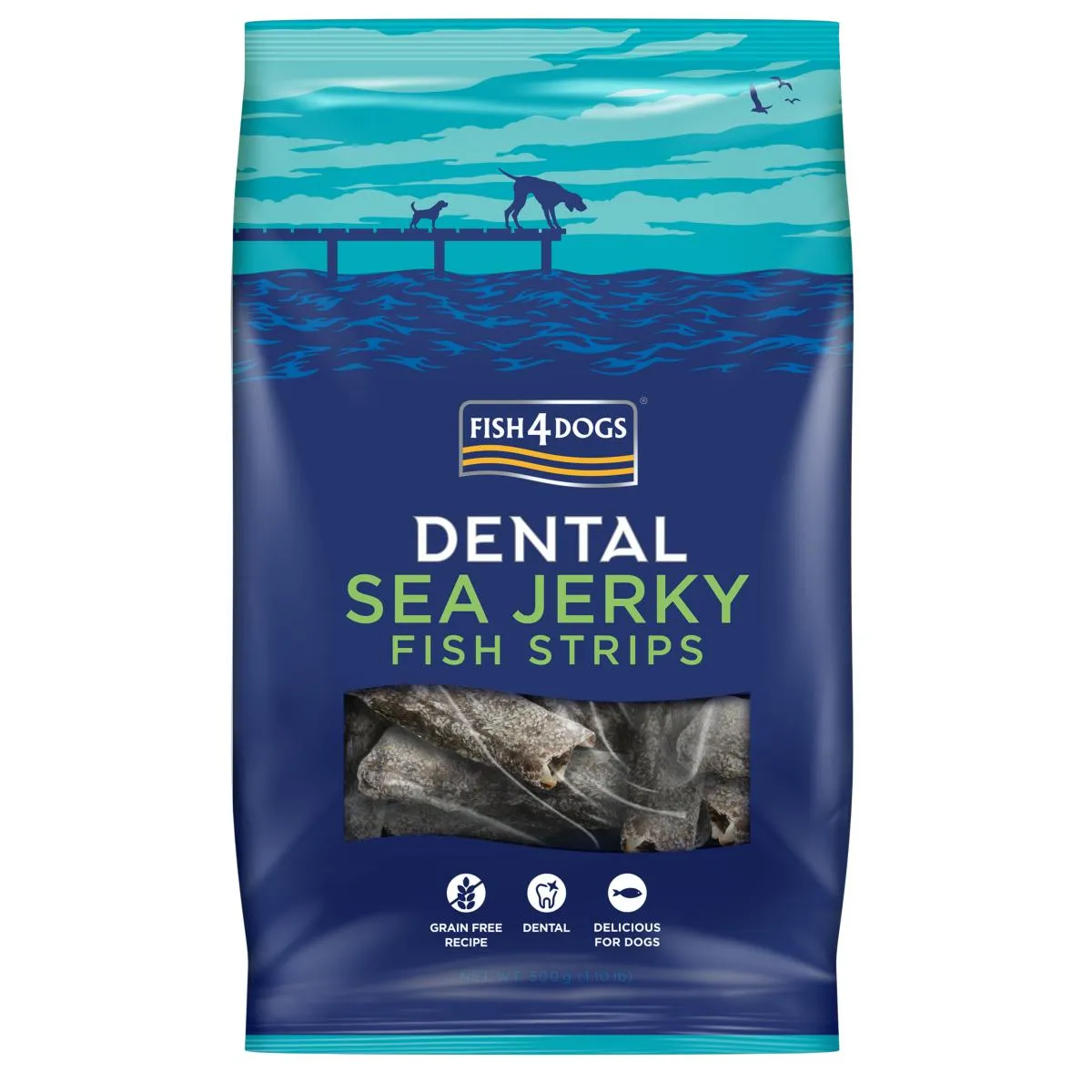 Fish4Dogs | Natural Dog Treat | Dental Sea Jerky Fish Strips