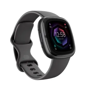 Fitbit Sense 2 Health & Fitness Watch Shadow Grey Graphite Aluminium