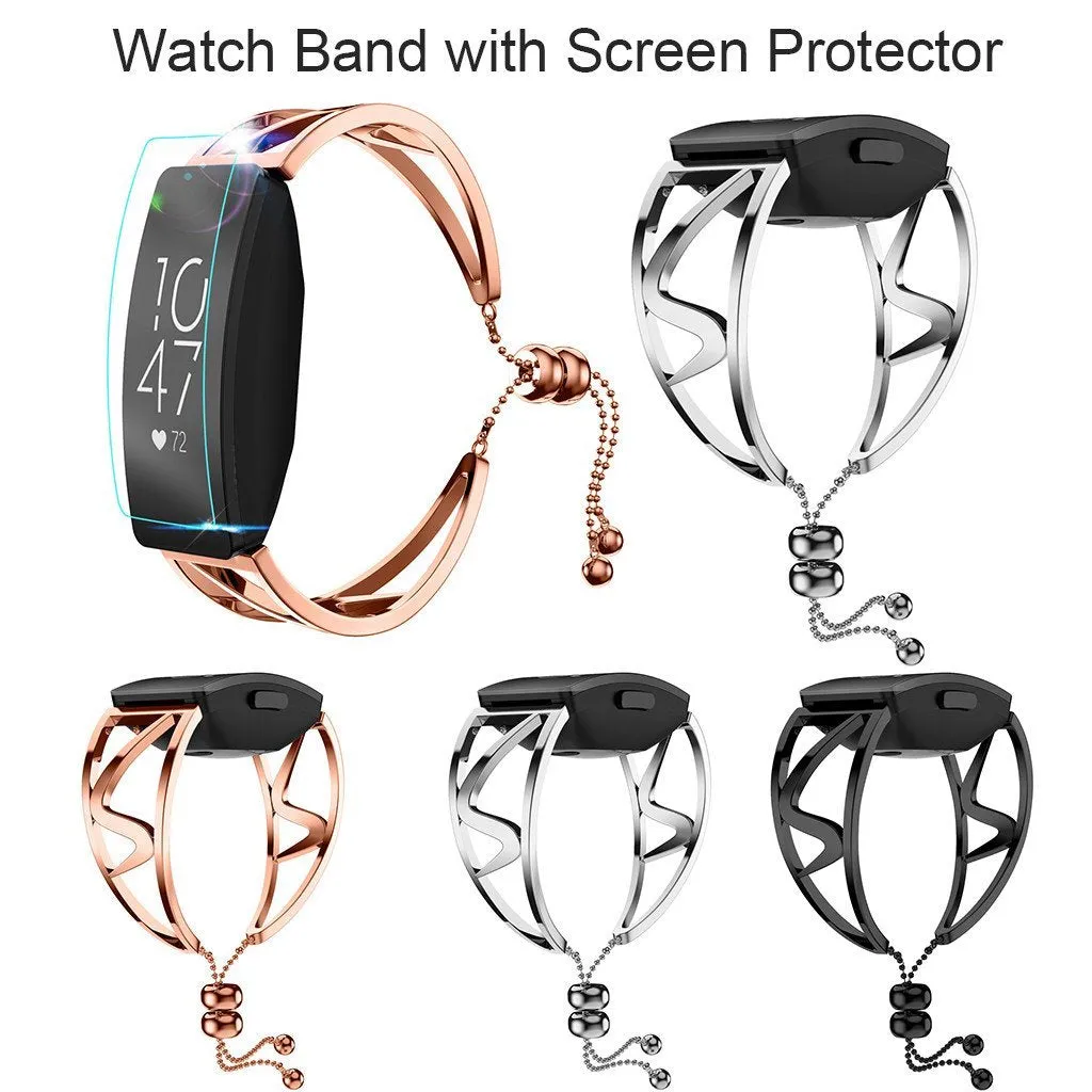 fitness bracelet For Fitbit Inspire/Inspire HR Watch Band Wirstband Strap with Screen Protector wearable devices smartwatch|Smart Accessories|