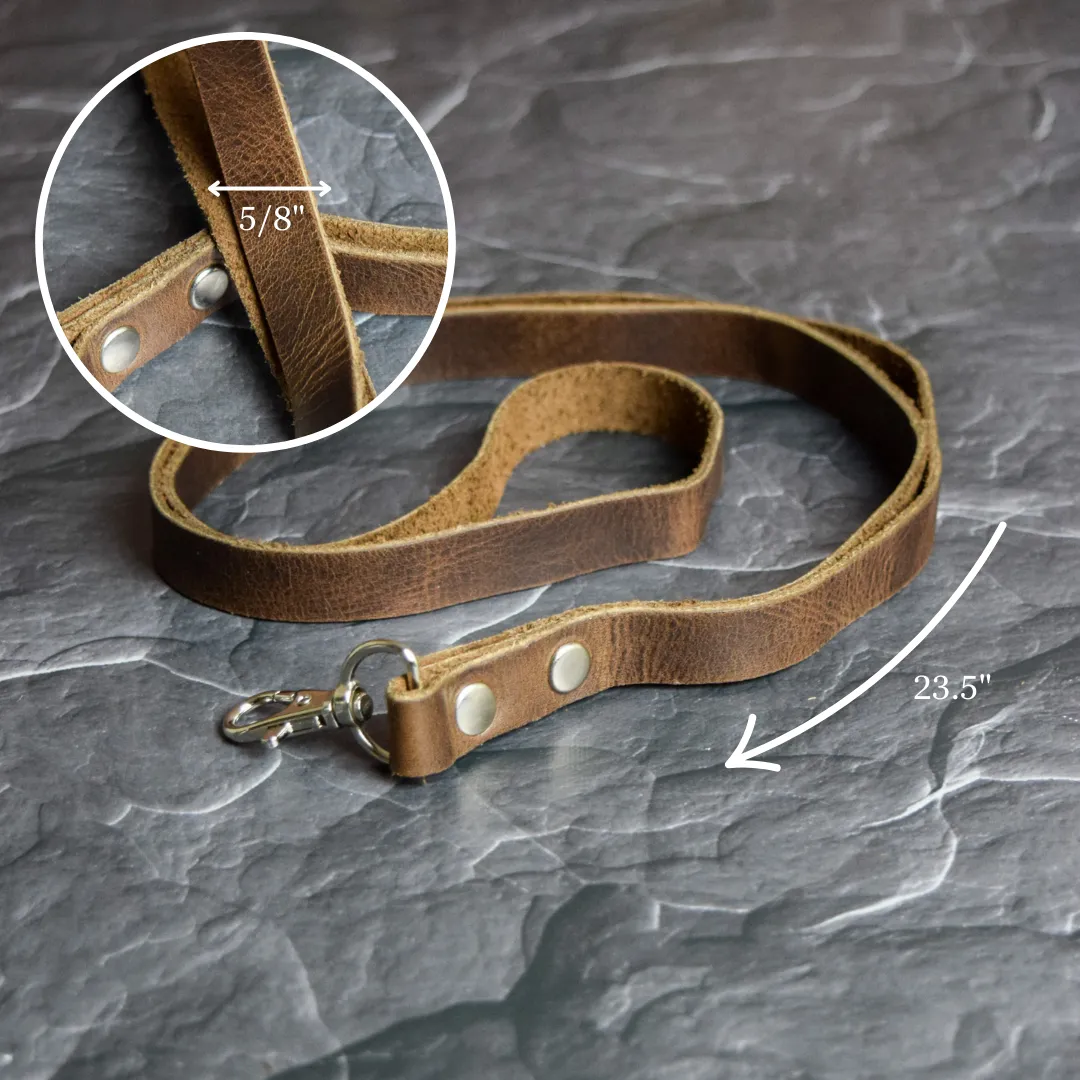 Full-Grain Leather Lanyard for Keys or ID Badges by World Orphans