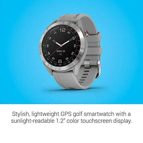 Garmin Approach S40, Stylish GPS Golf Smartwatch, Lightweight with Touchscreen Display, Gray/Stainless Steel
