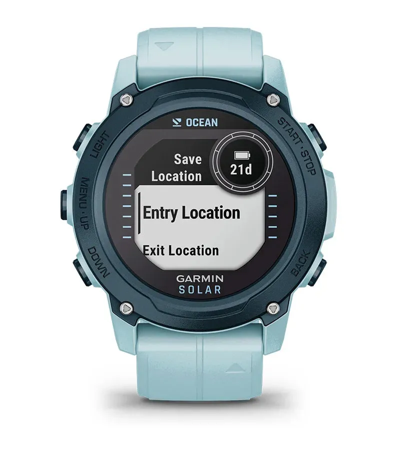 Garmin Descent™ G1 Solar - Ocean Edition Dive Computer - Azure