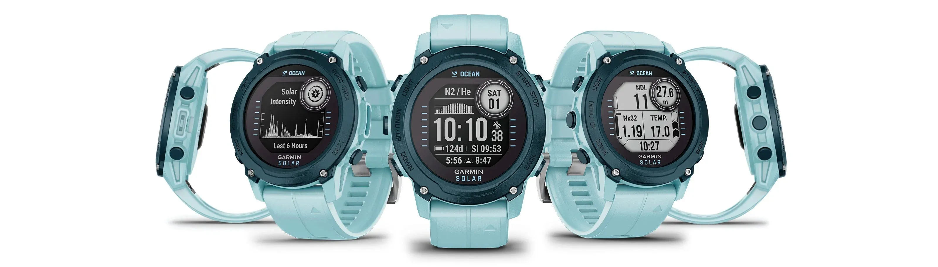 Garmin Descent™ G1 Solar - Ocean Edition Dive Computer - Azure