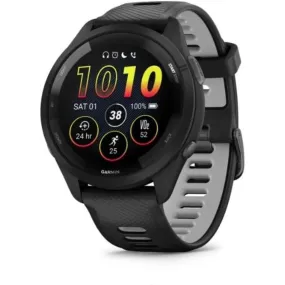 Garmin Forerunner 265 GPS Running Smartwatch - Black/Powder Grey