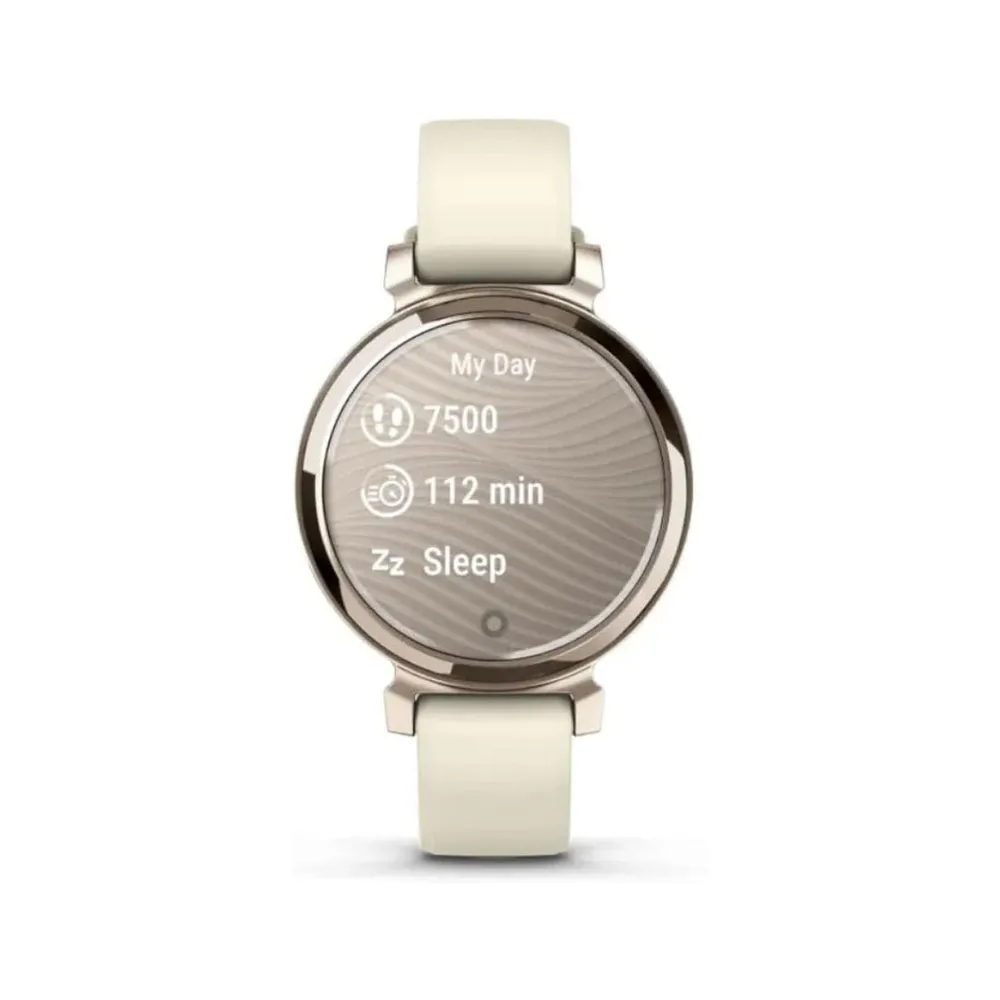 Garmin Lily 2 Women's Coconut Metal Hidden Display Patterned Lens Up To 5 Days Battery Life Small And Stylish Smartwatch - 010-02839-00