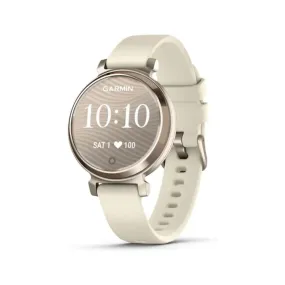 Garmin Lily 2 Women's Coconut Metal Hidden Display Patterned Lens Up To 5 Days Battery Life Small And Stylish Smartwatch - 010-02839-00