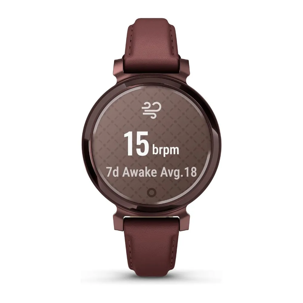 Garmin Lily 2 Women's Mulberry Metal Hidden Display Patterned Lens Up To 5 Days Battery Life Small And Stylish Smartwatch - 010-02839-03