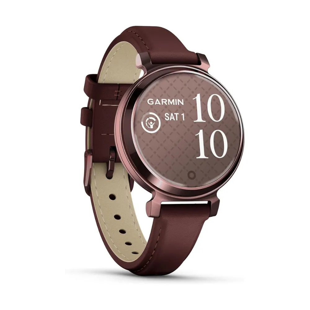 Garmin Lily 2 Women's Mulberry Metal Hidden Display Patterned Lens Up To 5 Days Battery Life Small And Stylish Smartwatch - 010-02839-03