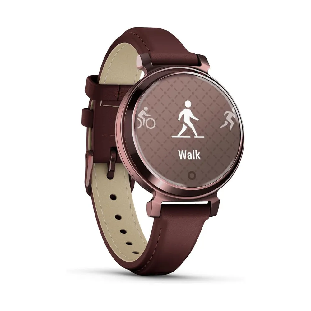 Garmin Lily 2 Women's Mulberry Metal Hidden Display Patterned Lens Up To 5 Days Battery Life Small And Stylish Smartwatch - 010-02839-03