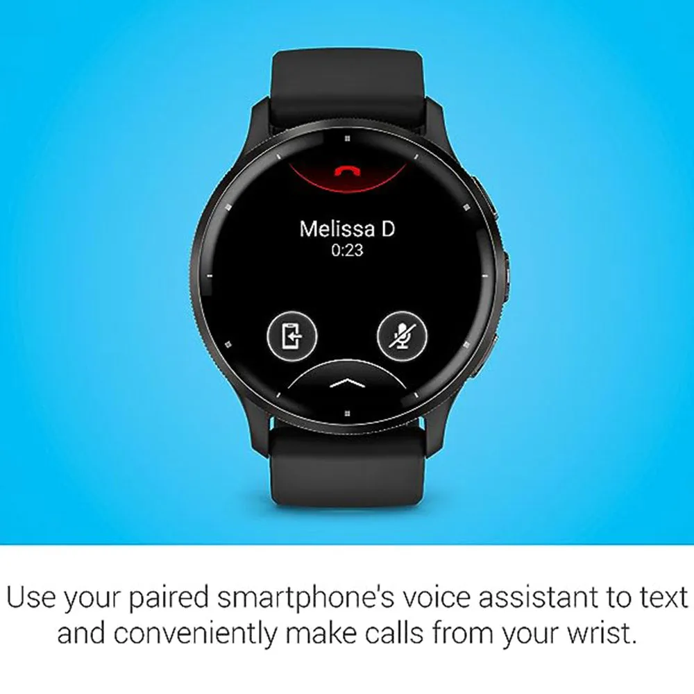 Garmin Venu 3 Black AMOLED Display Silicone Band Advanced Health and Fitness Features Up to 14 Days of Battery GPS Smartwatch - 010-02784-01