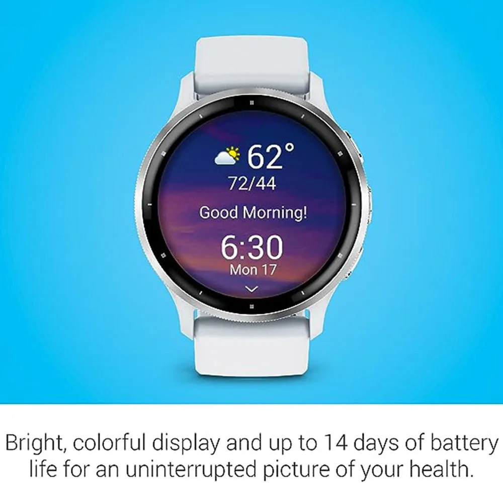 Garmin Venu 3 Whitestone AMOLED Display Advanced Health and Fitness Features Up to 14 Days of Battery GPS Smartwatch - 010-02784-00