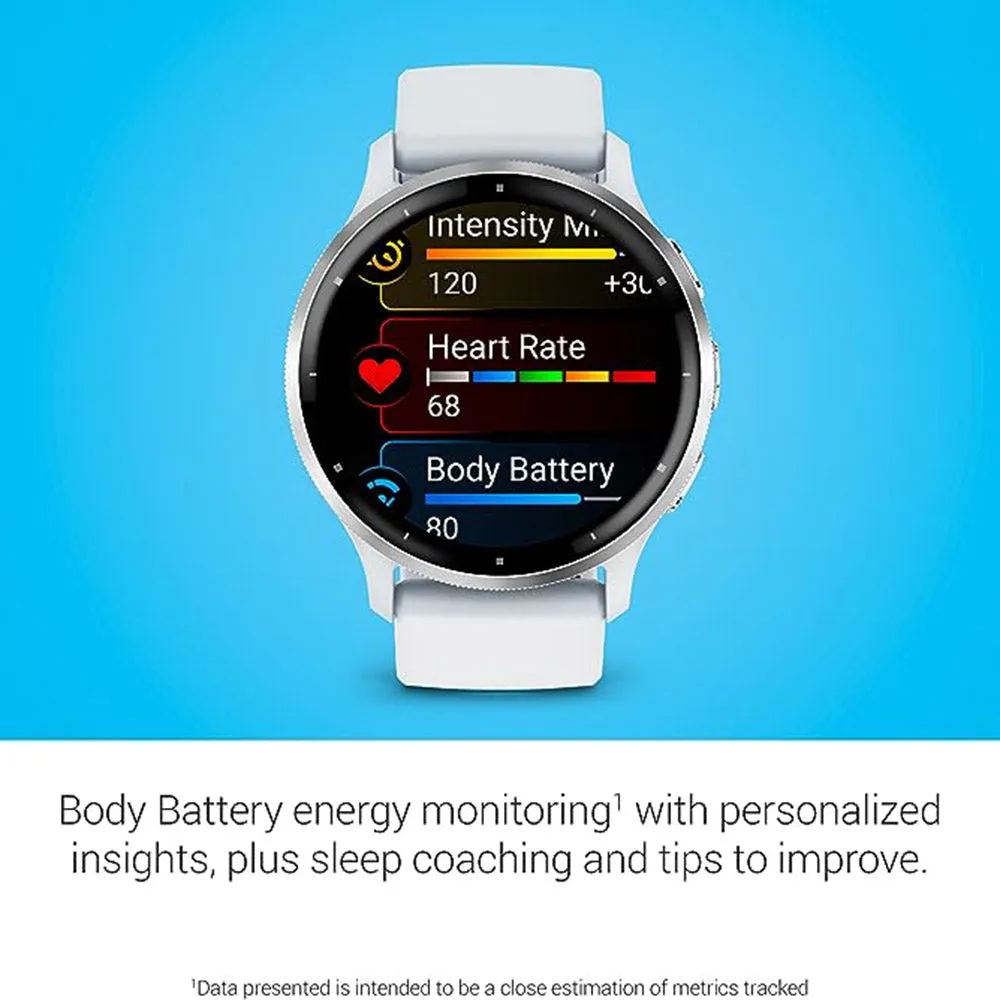 Garmin Venu 3 Whitestone AMOLED Display Advanced Health and Fitness Features Up to 14 Days of Battery GPS Smartwatch - 010-02784-00