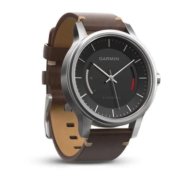 Garmin Vivomove Premium Stainless Steel with Leather
