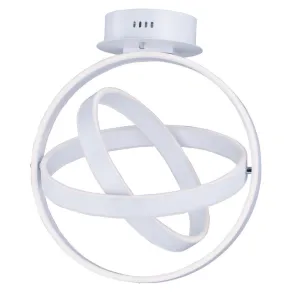 Gyro 18" 6 Light Flush Mount in Matte White