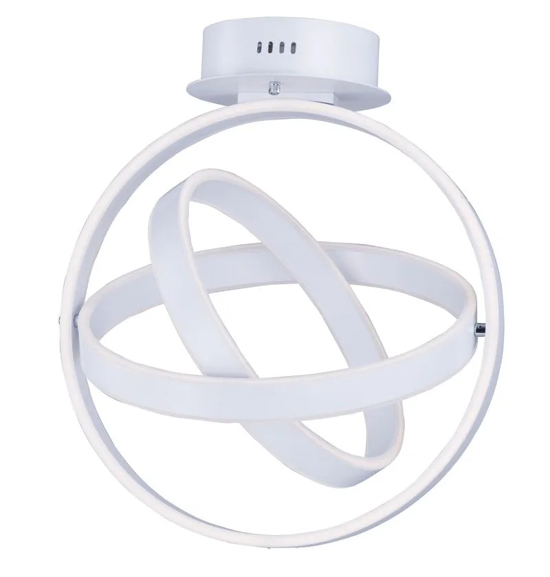 Gyro 18" 6 Light Flush Mount in Matte White