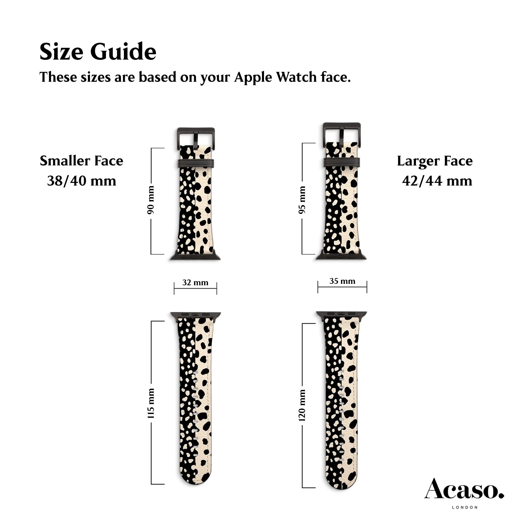 Half Dalmatian Apple Watch Strap