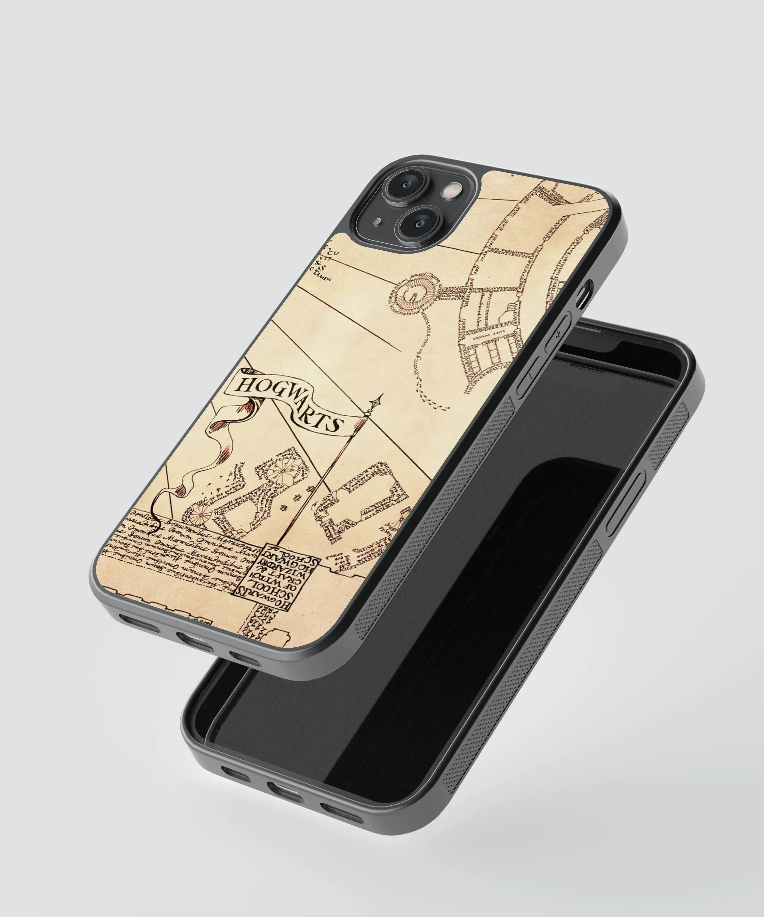 Harry Potter Map Pop Culture Glass Phone Case Cover