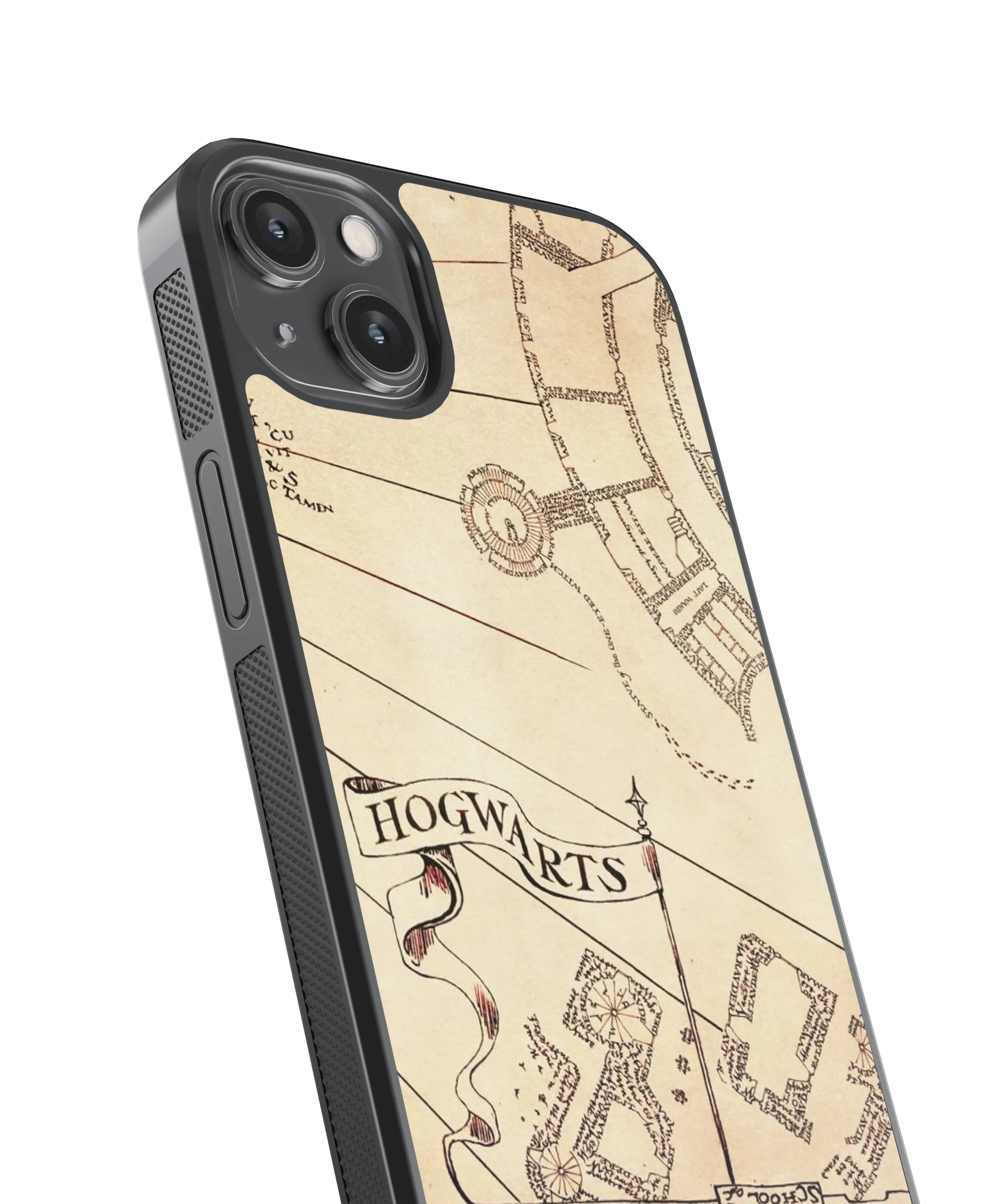 Harry Potter Map Pop Culture Glass Phone Case Cover