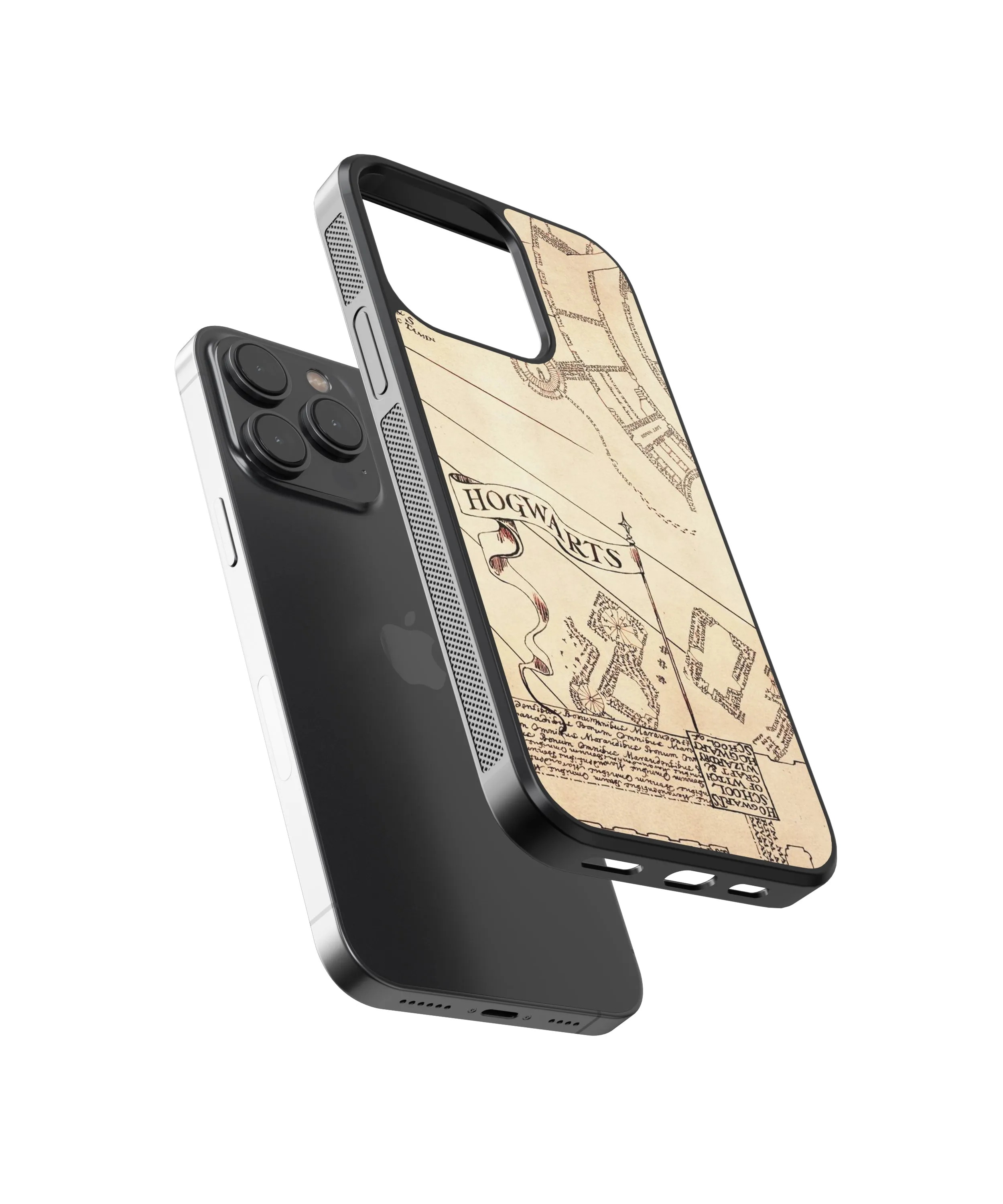 Harry Potter Map Pop Culture Glass Phone Case Cover