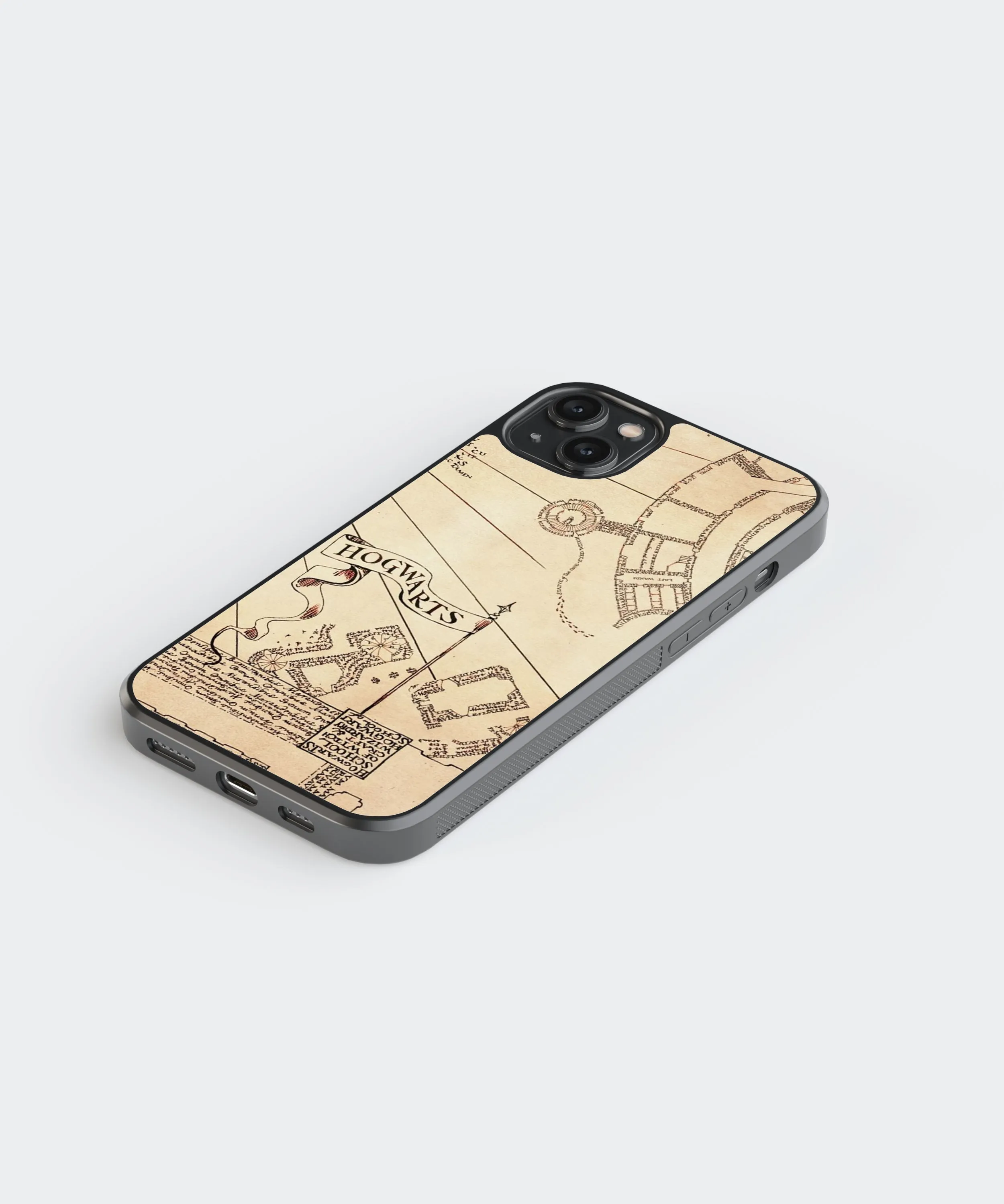 Harry Potter Map Pop Culture Glass Phone Case Cover