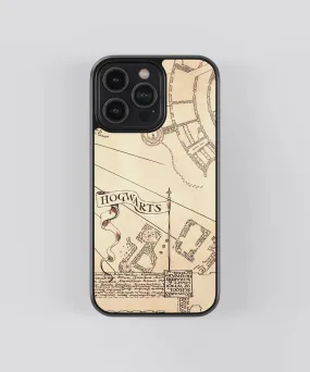 Harry Potter Map Pop Culture Glass Phone Case Cover