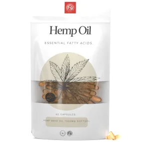 Hemp Seed Oil 1000mg Omega 3 - Softgel Capsules