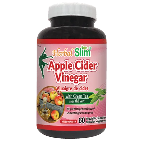 Herbal slim - apple cider vinegar with green tea - 60 vcaps