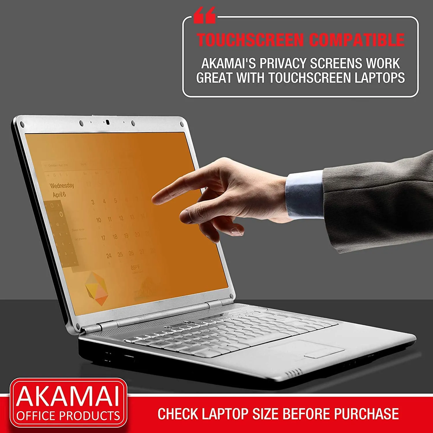 High Clarity Gold 12.5 Inch (Diagonally Measured) Privacy Screen Filter for Widescreen Laptops Anti Glare