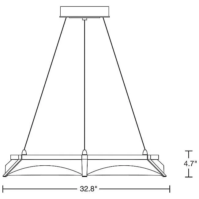 Hubbardton Forge 138650 Bento 1-lt 33" LED Pendant