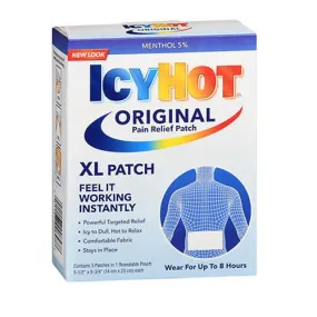 Icy Hot Original Pain Relief Patch Xl Count of 3 By Icy Hot