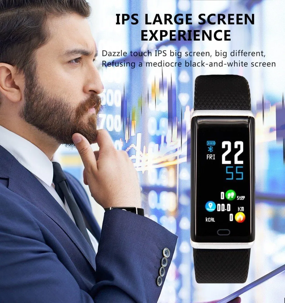 IP67 Waterproof Smart Band Remote Control Blood Pressure Heart Rate Monitor Smart Bracelet For iPhone Android