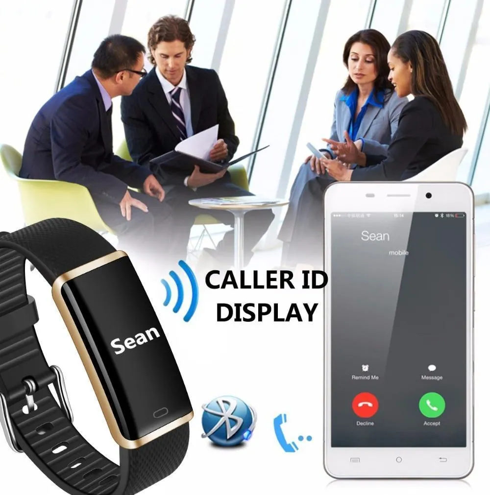 IP67 Waterproof Smart Band Remote Control Blood Pressure Heart Rate Monitor Smart Bracelet For iPhone Android